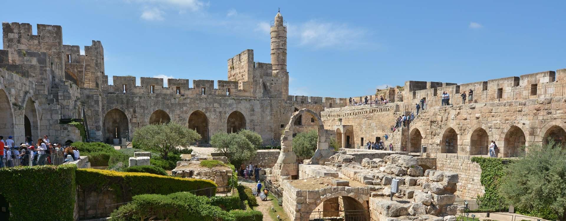 צילום של מגדל דוד מוזיאון ירושלים